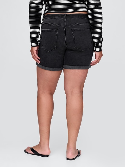 Image number 7 showing, 5" Mid Rise Denim Girlfriend Shorts