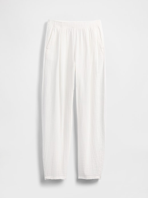 Image number 7 showing, Crinkle Gauze Easy Barrel Pants