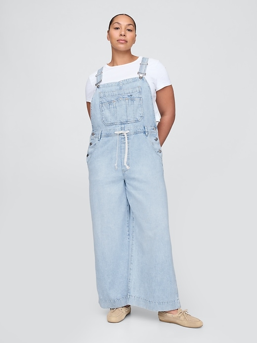 Image number 5 showing, UltraSoft Denim Baggy Overalls