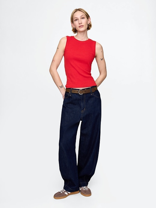 Image number 2 showing, Modern Rib High Neck Top