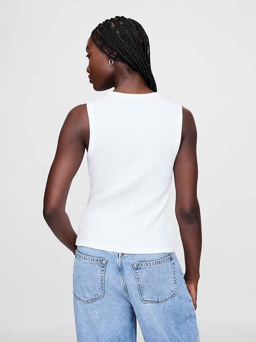 Image number 3 showing, Rib Scoop Tank Top