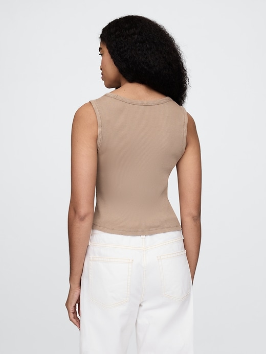 Image number 3 showing, Rib Scoop Tank Top