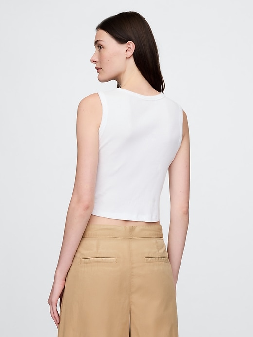 Image number 3 showing, Cropped Rib Top