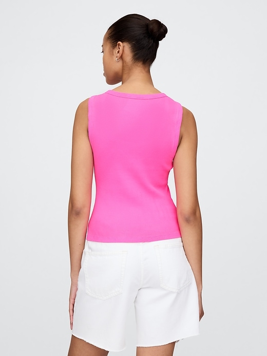 Image number 3 showing, Rib Scoop Tank Top