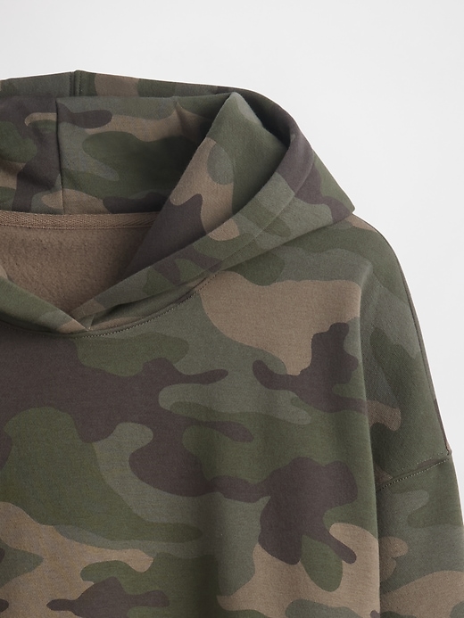 Image number 4 showing, VintageSoft Cropped Camo Hoodie