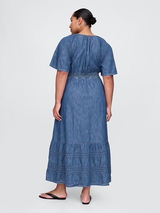 Image number 6 showing, Flutter-Sleeve Tiered Maxi Dress