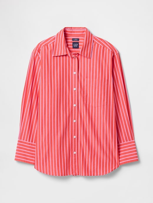 Image number 5 showing, Organic Cotton Poplin Big Shirt