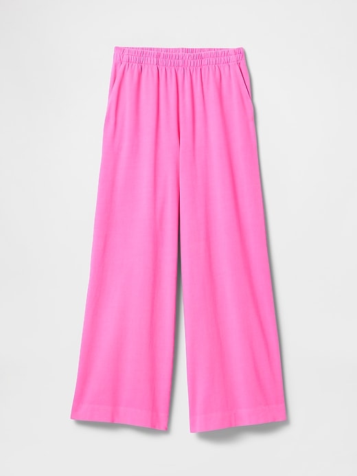 Image number 5 showing, Organic Cotton Heavyweight Cropped Wide-Leg Pants