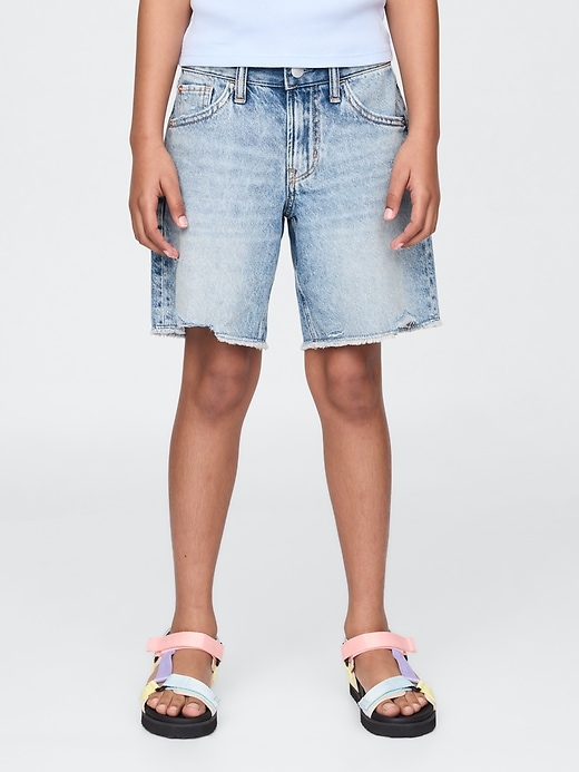 Image number 3 showing, Kids Low Rise Stride Denim Bermuda Shorts