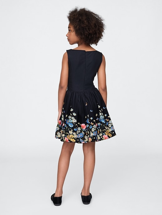 Image number 3 showing, Kids Linen-Cotton Floral Dress