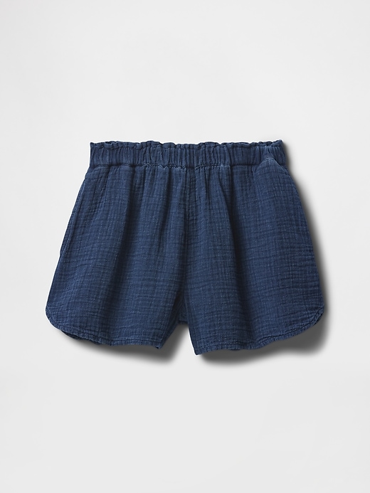 Image number 2 showing, Kids Crinkle Gauze Denim Easy Shorts