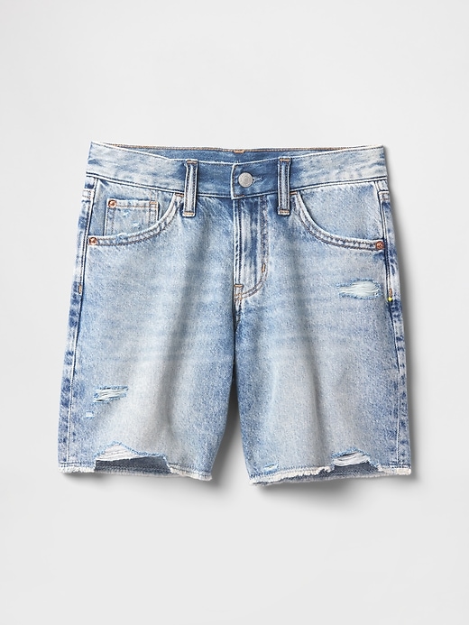 Image number 2 showing, Kids Low Rise Stride Denim Bermuda Shorts