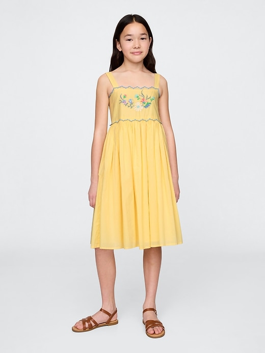 Image number 1 showing, Kids Embroidered Midi Dress