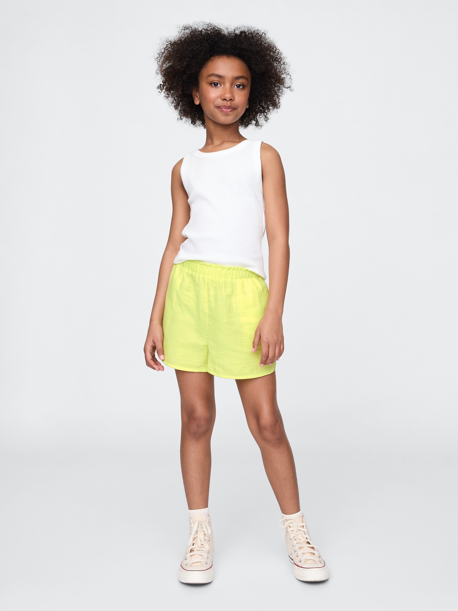 Kids Crinkle Gauze Easy Shorts