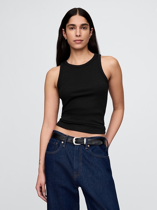 Image number 1 showing, Modern Rib Halter Tank Top