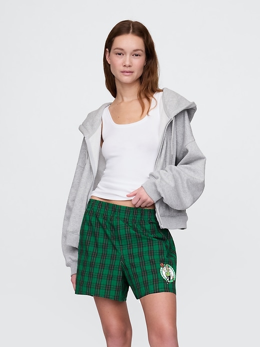 Image number 3 showing, NBA Boston Celtics Plaid Boxers