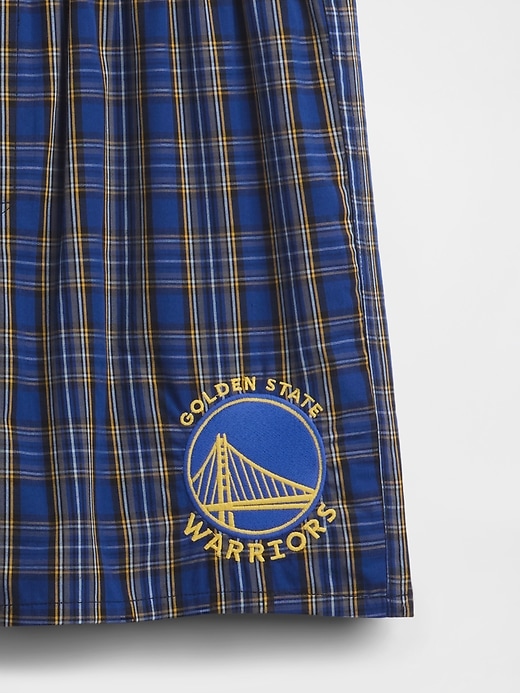 Image number 4 showing, NBA Golden State Warriors Plaid Boxers