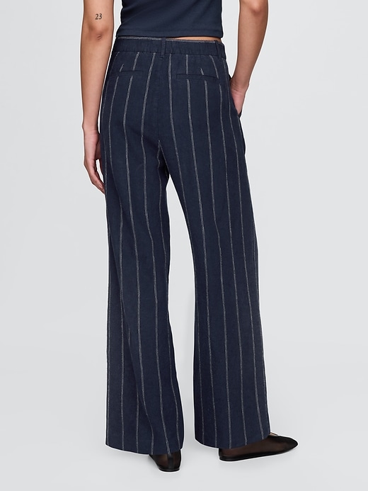 Image number 5 showing, 365 High Rise Linen-Blend Trousers