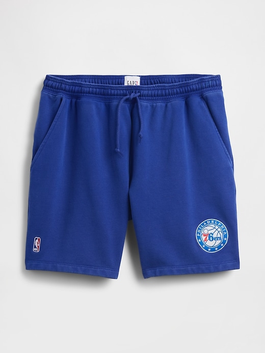 Image number 6 showing, NBA Philadelphia Sixers Logo Heavyweight Sweat Shorts