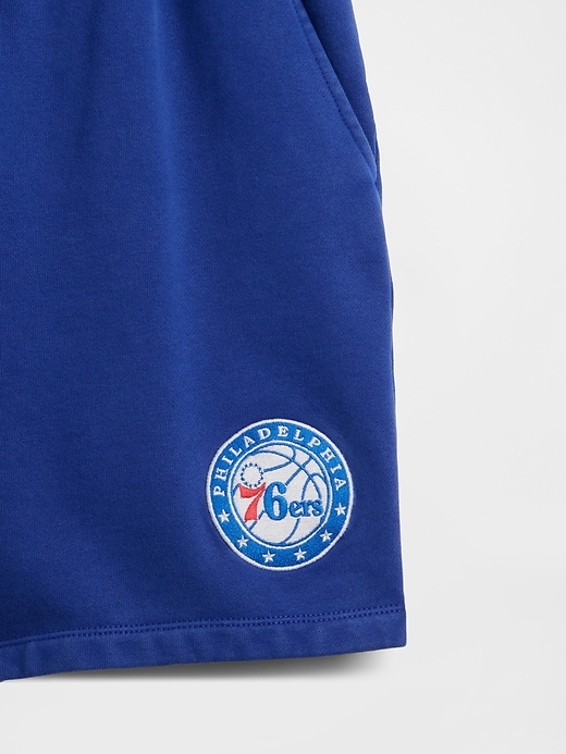 Image number 5 showing, NBA Philadelphia Sixers Logo Heavyweight Sweat Shorts