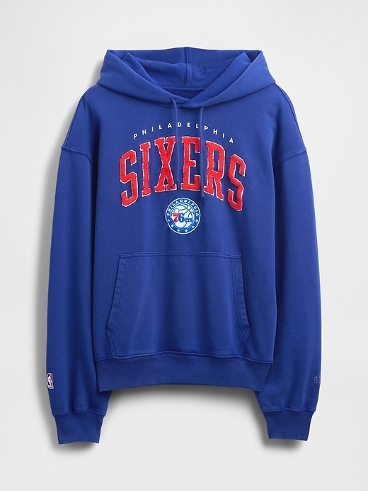 Image number 5 showing, NBA Philadelphia Sixers Logo Heavyweight Hoodie