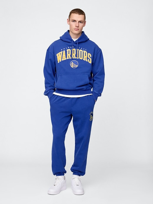 Image number 1 showing, NBA Golden State Warriors Logo Heavyweight Joggers