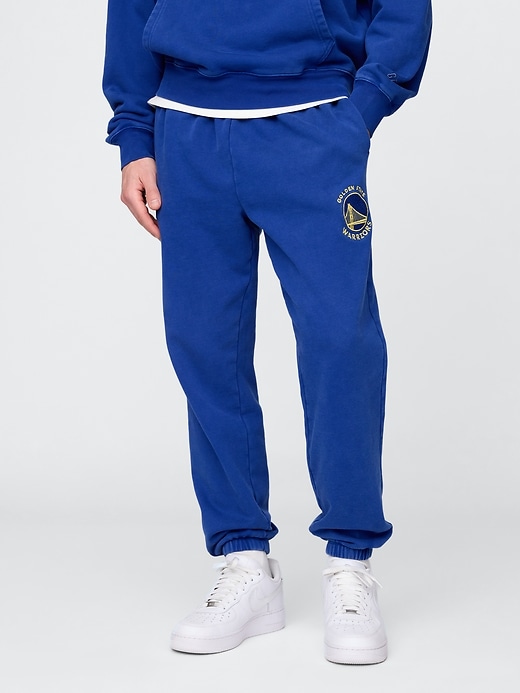 Image number 2 showing, NBA Golden State Warriors Logo Heavyweight Joggers