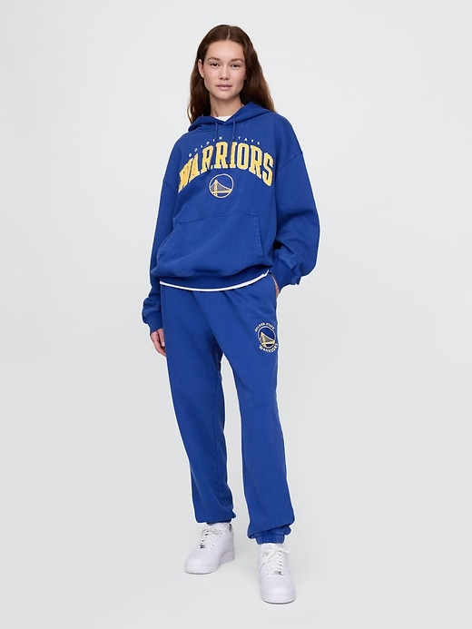 Image number 6 showing, NBA Golden State Warriors Logo Heavyweight Joggers