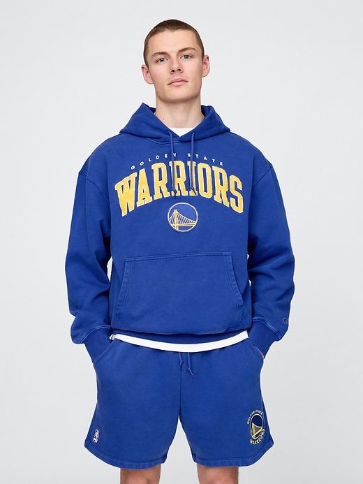 Image number 1 showing, NBA Golden State Warriors Logo Heavyweight Hoodie