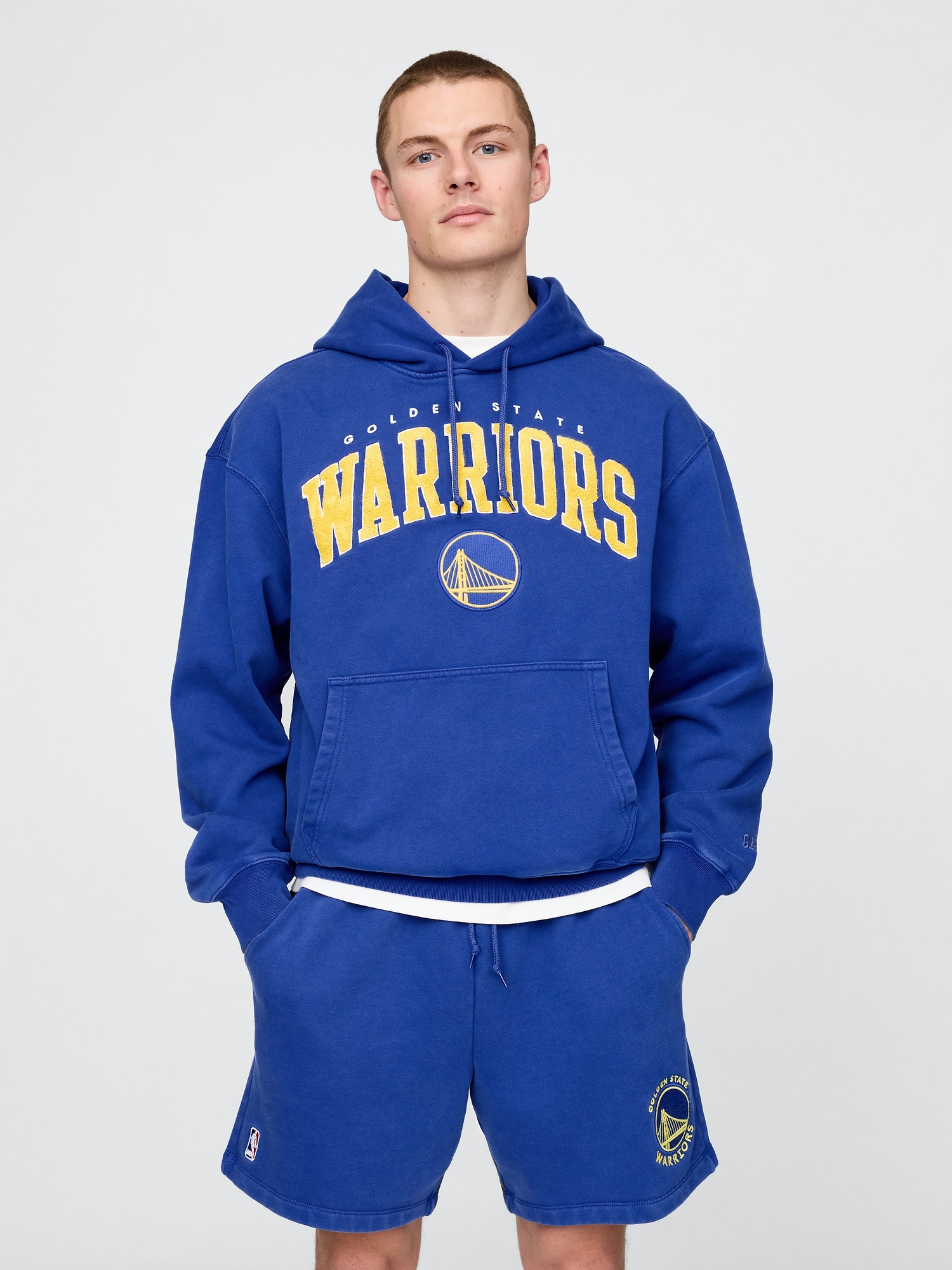 NBA Golden State Warriors Logo Heavyweight Hoodie