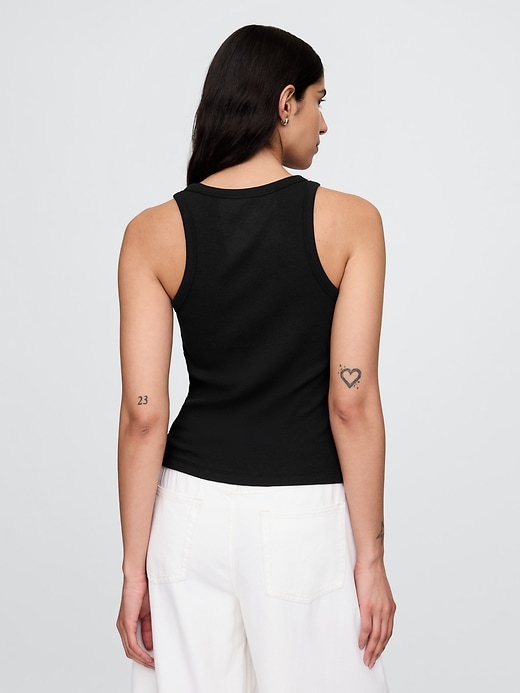 Image number 2 showing, Modern Rib Logo Halter Top