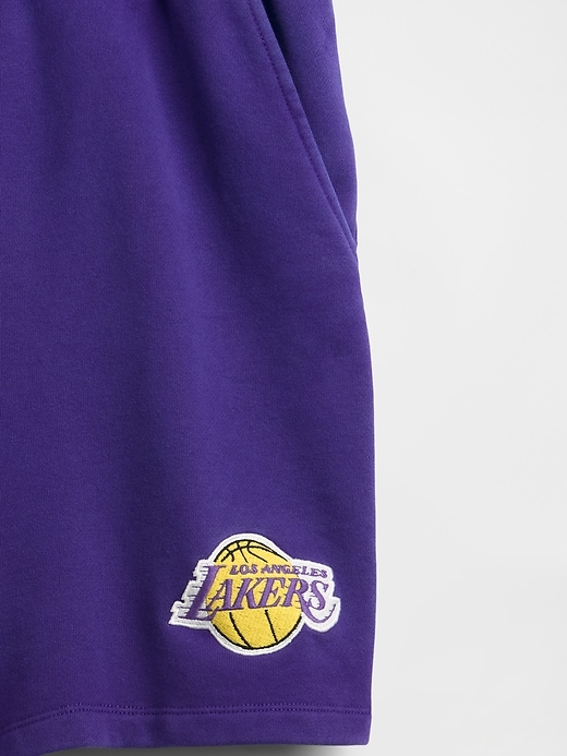 Image number 5 showing, NBA Los Angeles Lakers Logo Heavyweight Sweat Shorts