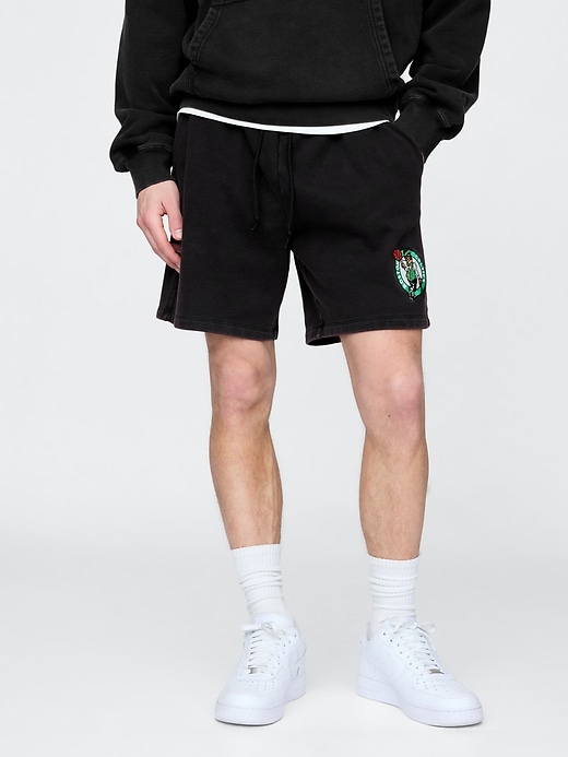 Image number 2 showing, NBA Boston Celtics Logo Heavyweight Sweat Shorts