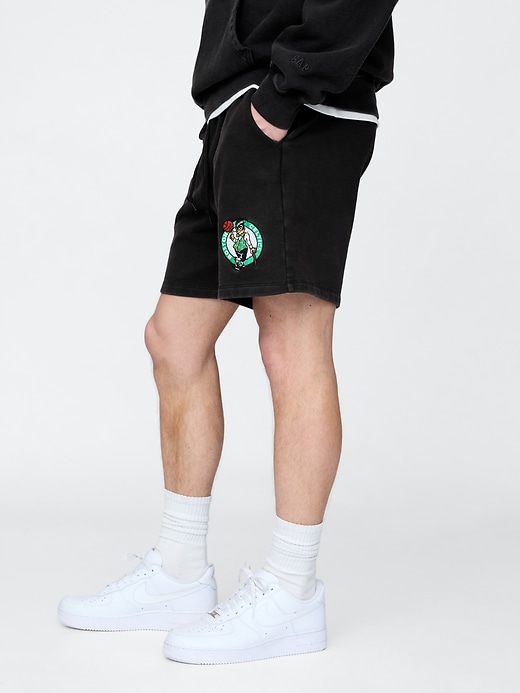 Image number 3 showing, NBA Boston Celtics Logo Heavyweight Sweat Shorts