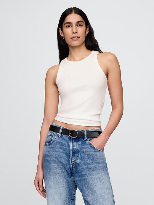 Image number 1 showing, Modern Rib Halter Tank Top