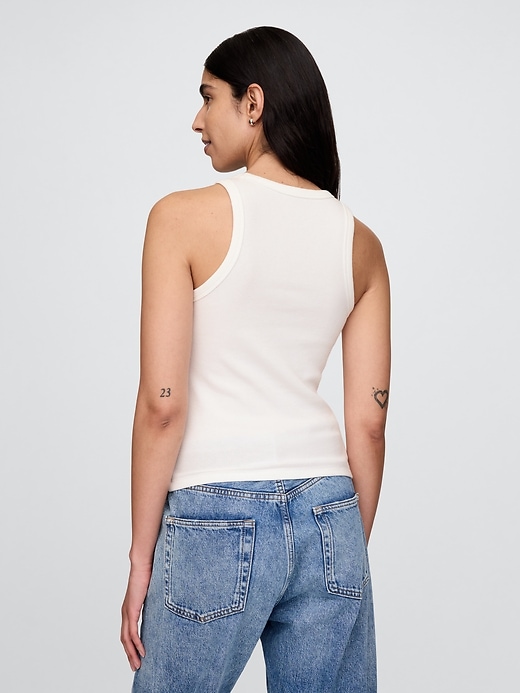 Image number 2 showing, Modern Rib Halter Tank Top