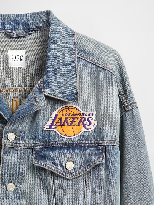 Image number 4 showing, NBA Los Angeles Lakers Icon Denim Jacket