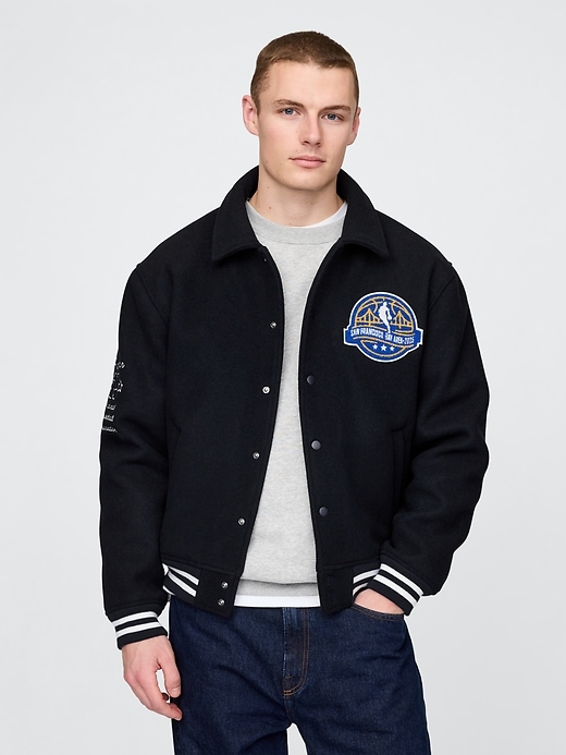 Image number 1 showing, NBA Varsity Jacket