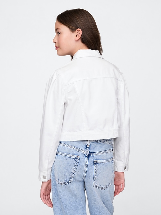 Image number 2 showing, Kids Cropped Denim Jacket