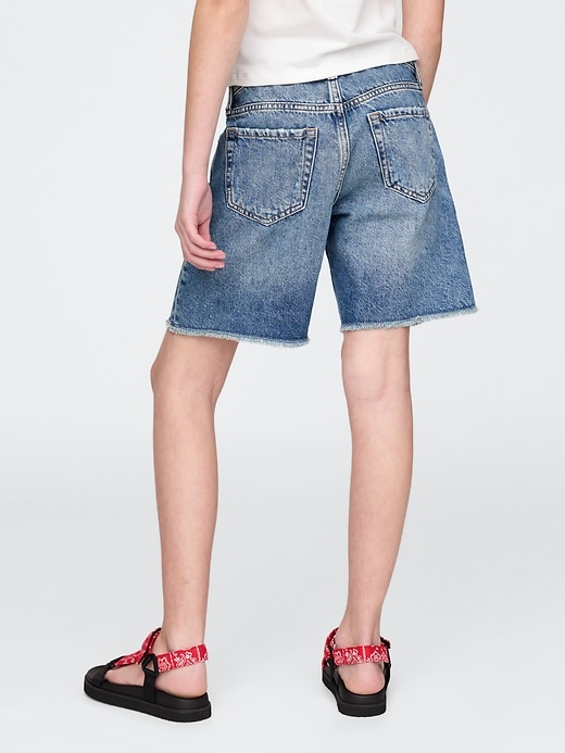 Image number 4 showing, Kids Low Rise Stride Denim Bermuda Shorts