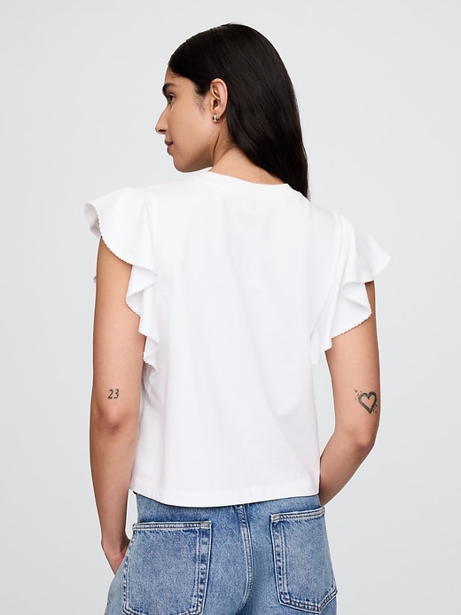 Image number 2 showing, Organic Cotton VintageSoft Heavyweight Cropped T-Shirt