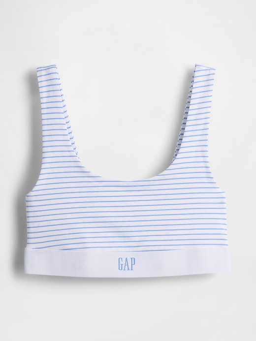 Image number 1 showing, Organic Stretch Cotton Gap Logo Bralette