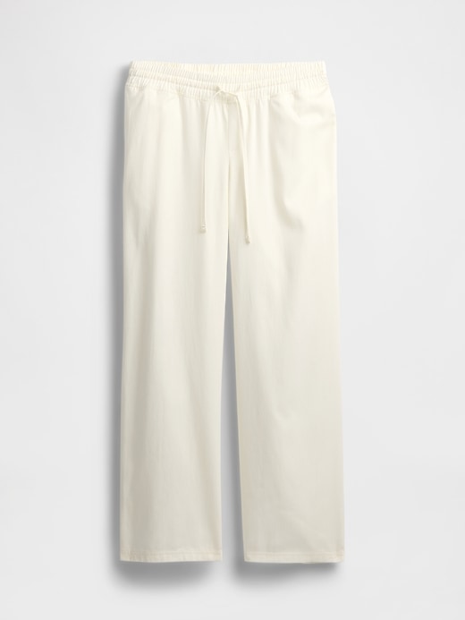 View large product image 1 of 1. Maternity Full Panel Easy Wide-Leg Pants