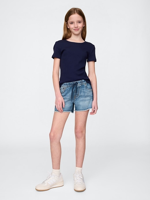 Image number 1 showing, Kids Low Rise Easy Denim Shorts