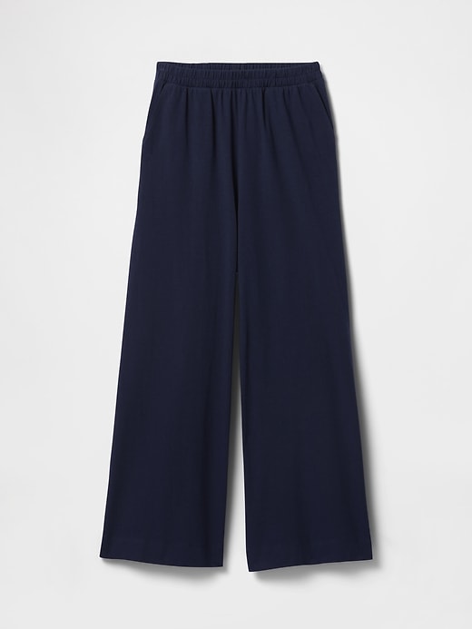 Image number 5 showing, Organic Cotton Heavyweight Cropped Wide-Leg Pants