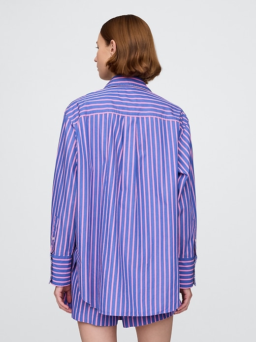 Image number 3 showing, Organic Cotton Poplin Big Shirt