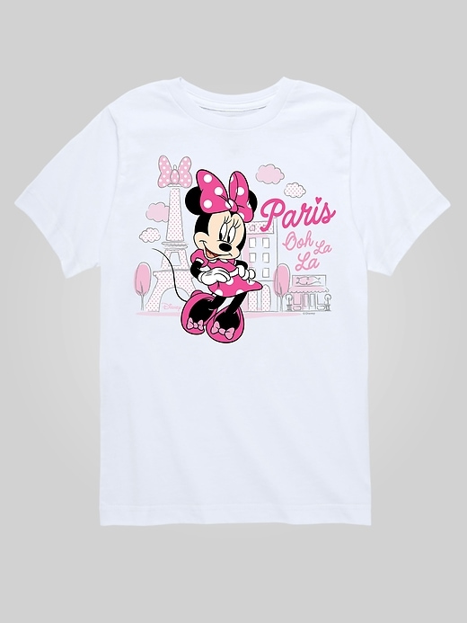 Image number 1 showing, Toddler Disney Minnie Mouse Paris Ooh La La Short Sleeve Tee