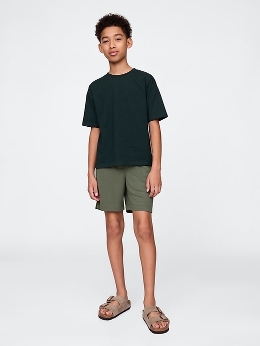 Image number 1 showing, Kids GapFit Recycled Mesh Easy Shorts