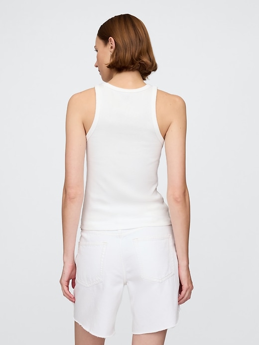 Image number 2 showing, Modern Rib Logo Halter Top