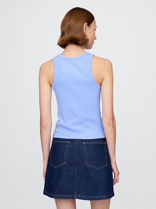 Image number 2 showing, Modern Rib Logo Halter Top